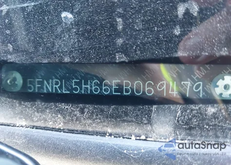 2014 Honda Odyssey Ex-L из США, поврежденный, VIN 5FNRL5H66EB069479